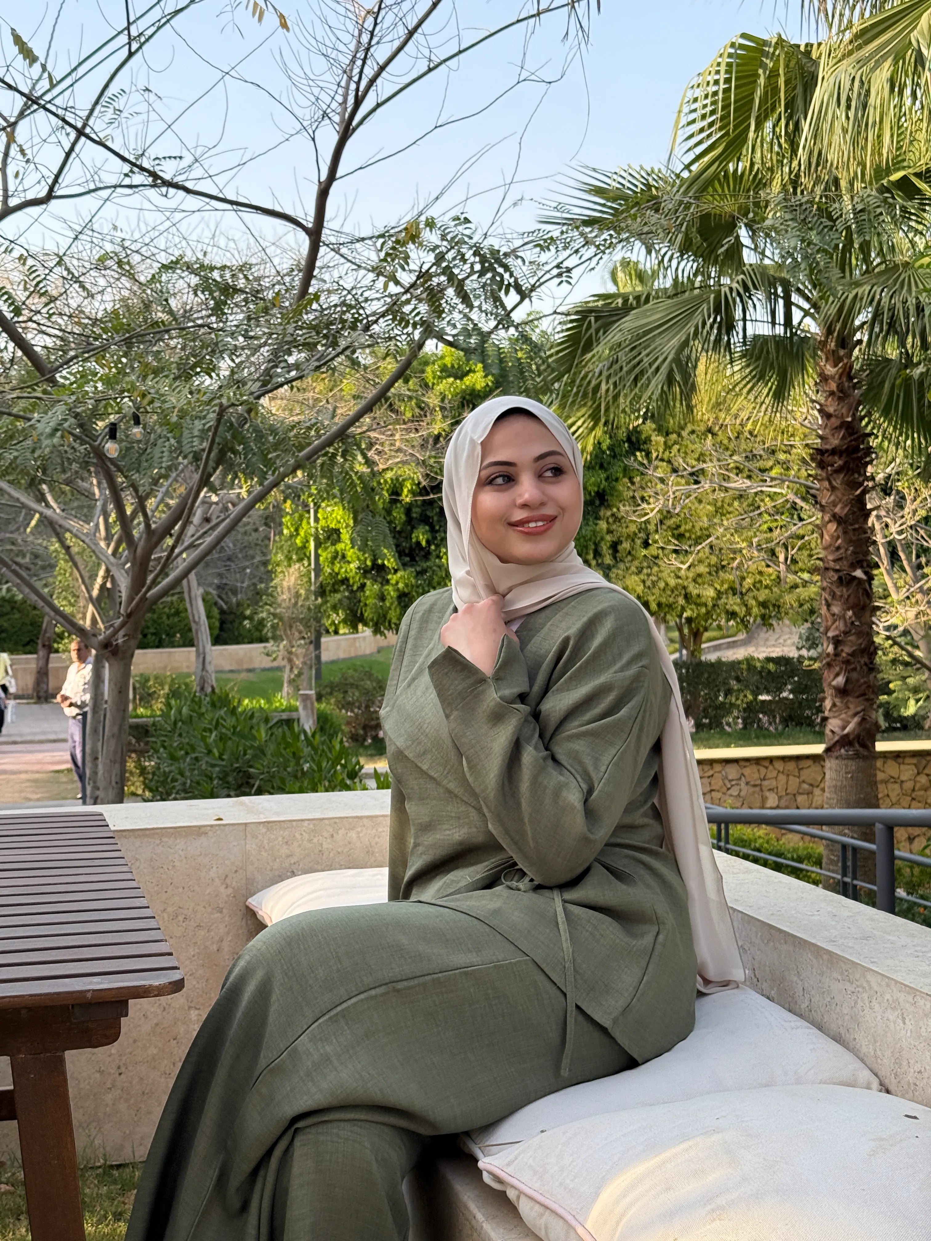 Olive Linen Set